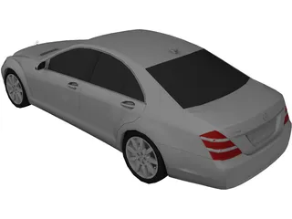 Mercedes-Benz S-Class (2006) 3D Model preview