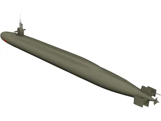 USS Ohio 3D Model preview