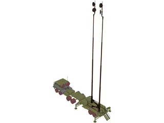 Patriot Antenna 3D Model preview