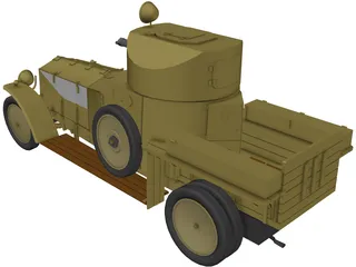 Rolls Royce Mk I (1941) 3D Model preview