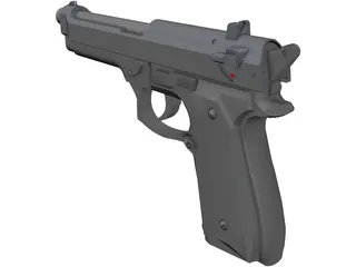 Beretta M9FS 3D Model preview
