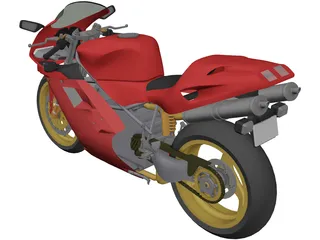 Ducati 916 3D Model preview