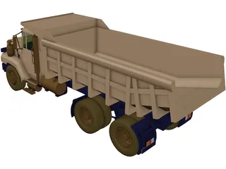 Dump Truck 3D Model preview