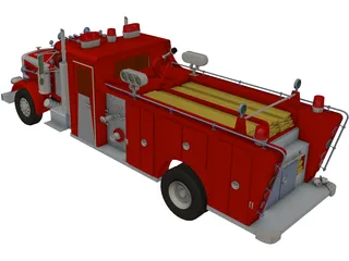 Peterbilt Firefight 3D Model preview