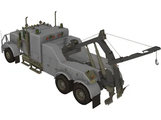 Wreck Recovery Truck 3D Model preview