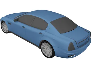 Maserati Quattroporte (2004) 3D Model preview