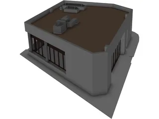 Building Auxiliar 3D Model preview