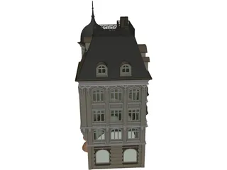 Bank Victorian 3D Model preview