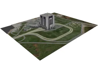 Vehicle Assembly Building 3D Model preview