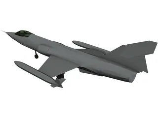 Lockheed F-104 Starfighter 3D Model preview
