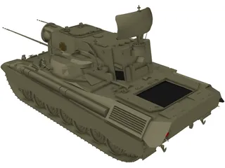 Flackpanzer Gepard 3D Model preview