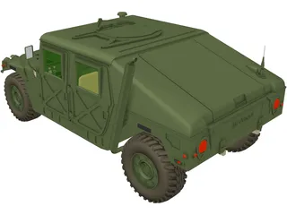 Hummer (1993) 3D Model preview