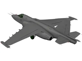 Sukhoi Su-25 Frogfoot 3D Model preview