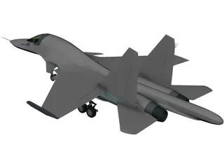 Sukhoi Su-34 Fullback 3D Model preview