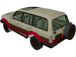 Toyota Land Cruiser (1980) 3D Model preview