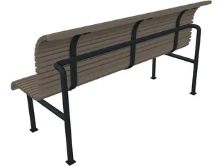 Bench 3D Model preview
