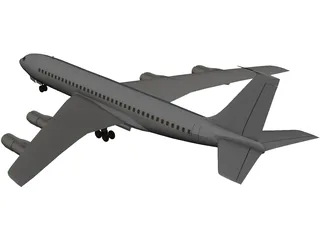 Boeing 707 3D Model preview