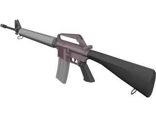 M16 Colt 3D Model preview