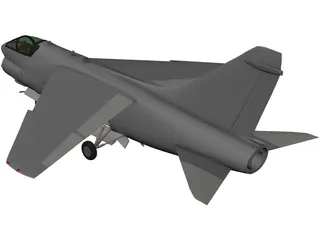 A-7 Corsair II 3D Model preview