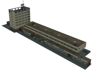 Station Kehl 3D Model preview
