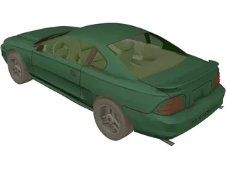 Ford Mustang GT (1994) 3D Model preview