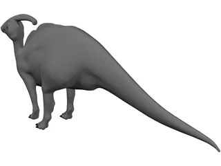 Parasaulophus 3D Model preview