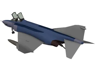 McDonnell Douglas F-4 Phantom II 3D Model preview