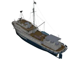 Tuna Clipper 3D Model preview
