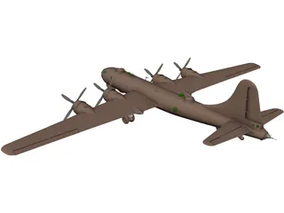 Boeing B-29 Superfortress 3D Model preview