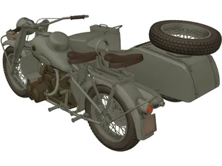 BMW R75 3D Model preview