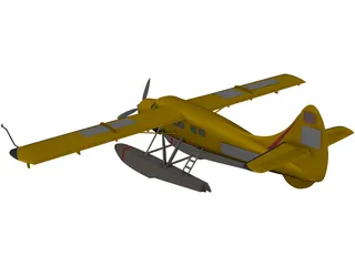 de Havilland Canada DHC-3 Otter 3D Model preview
