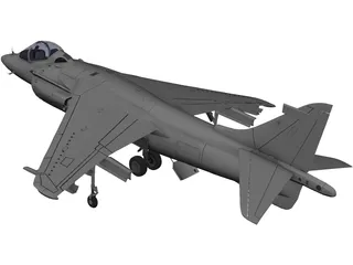 AV-8B Harrier II 3D Model preview