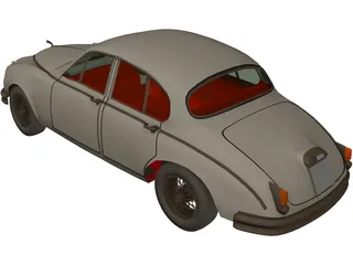 Jaguar Mark II (1962) 3D Model preview