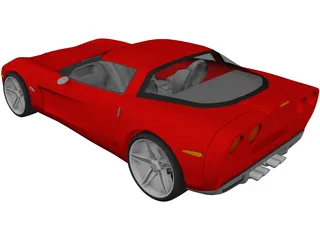 Chevrolet Corvette Z06 (2007) 3D Model preview