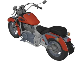 Honda Shadow UT 1100 Ace 3D Model preview