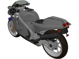 Honda VFR750RRC30 3D Model preview
