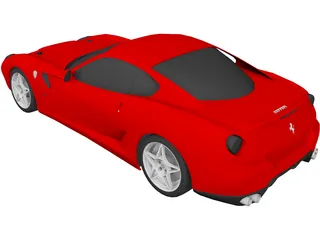 Ferrari 599 GTB Fiorano 3D Model preview