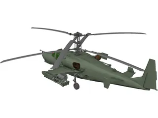 Kamov Ka-50 Hokum 3D Model preview