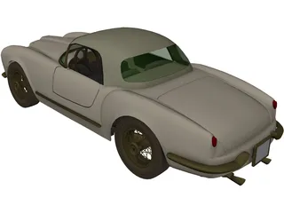 Lancia Aurelia B24 Spider (1955) 3D Model preview