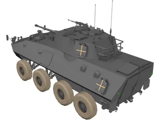 Lav 25 Piranha 3D Model preview