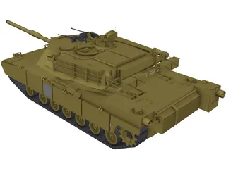 M1A1 Abrams 3D Model preview