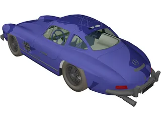 Mercedes-Benz 300 SL Coupe 3D Model preview