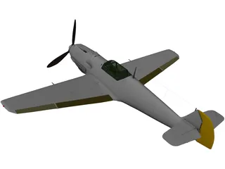 Messerschmitt BF-109E Emil 3D Model preview