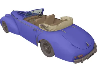 Talbot Lago (1959) 3D Model preview