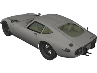 Toyota 2000GT (1967) 3D Model preview