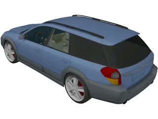 Subaru Outback Wagon (2005) 3D Model preview