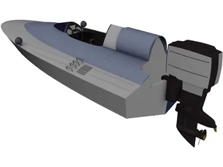 Outboard Racer 3D Model preview