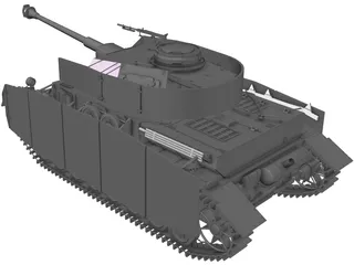 Panzer IV 3D Model preview