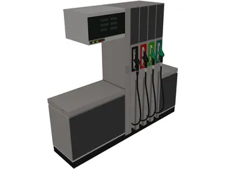 Petrol Pump 3D Model preview