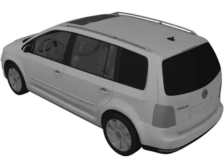 Volkswagen Touran (2007) 3D Model preview